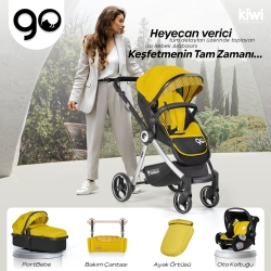 Bebek Arabası Kiwi Go - Travel sistem, Pusetli, Katlanır, Çift Yönlü - 24