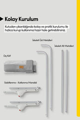 Çocuk Yatak Koruyucu Bariyeri ve Yatak Korkuluğu – Ekstra Dolgulu Kumaş Bed Guard (Gri)