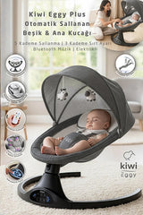 Eggy Plus Elektrikli Otomatik Sallanan Bebek Ana Kucağı - Latte