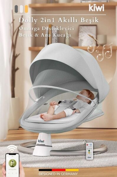 Dolly 2in1 Otomatik Sallanan Kademe Ayarlı Beşik ve Anakucağı
