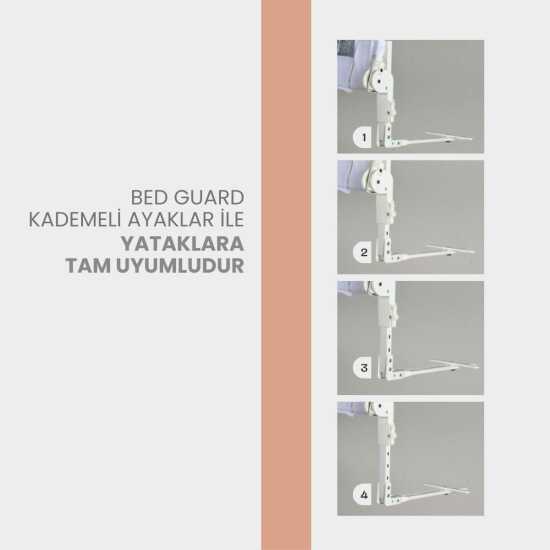 Kiwi Bed Guard Asansörlü Yatak Bariyeri, Bebek Yatak Korumalığı 150cm - 9