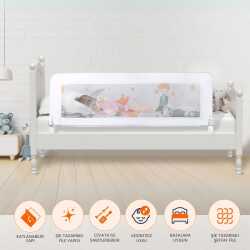 Kiwi Bed Guard Asansörlü Yatak Bariyeri, Bebek Yatak Korumalığı 150cm - 47