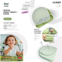 Kiwi Cloudy Bebek Beslenme Seti, Silikon Beslenme Seti - 25