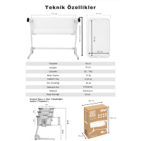 Kiwi Cozy Otomatik Sallanan Beşik - Elektrikli Beşik - Anne Yanı - 9