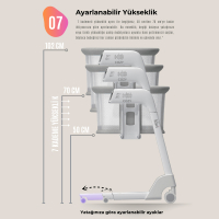 Kiwi Cozy Otomatik Sallanan Beşik - Elektrikli Beşik - Anne Yanı - 17