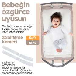 Kiwi Toggy Bebek Beşiği, Sallanır, Yatak Yanı Beşik - 18