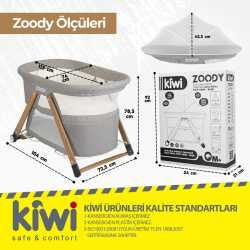 Kiwi Zoody Oyun Parkı Beşik, Katlanır, Sallanır Anne Yanı - 10